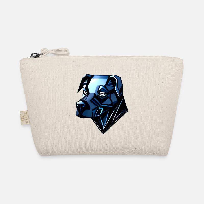 Dog Doberman - Blue Polygons Organic Pouch