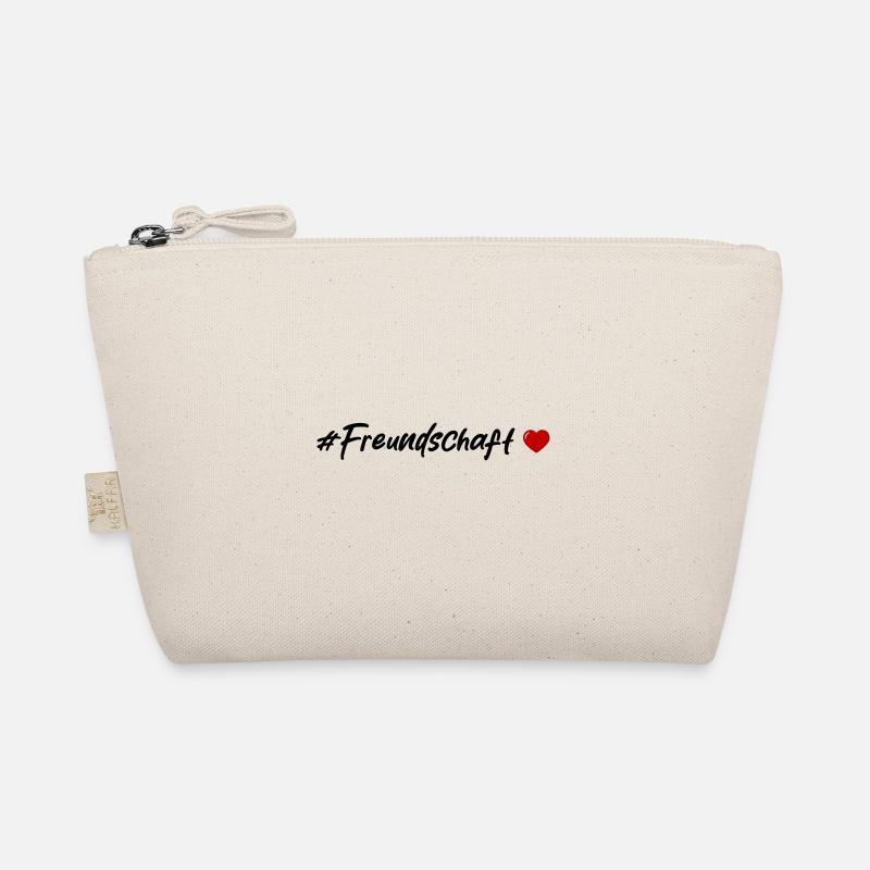 Freundschaft Herz - Bio-Täschchen - Natur