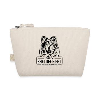 SHELTIEFIZIERT Shetland Sheepdog Sheltie Wilsigns - Bio-Täschchen - Natur - Vorne