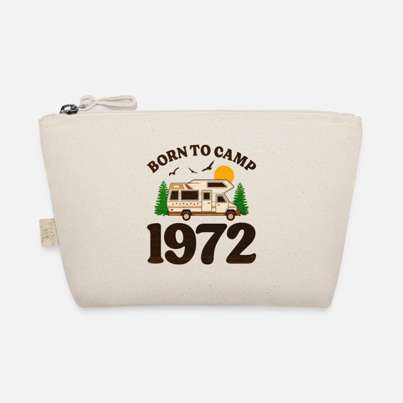 Né Pour Camper 1972 Camping 50 Ans Anniversaire Trousse biologique