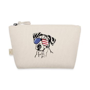JACK RUSSELL TERRIER America Flag Sunglasses - Organic Pouch - nature - Front