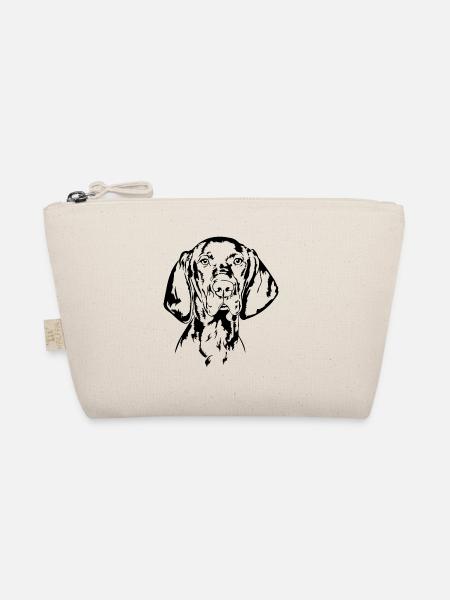 Hungarian Vizsla Portrait Dog Dogs Wilsigns - Organic Pouch - nature - Front