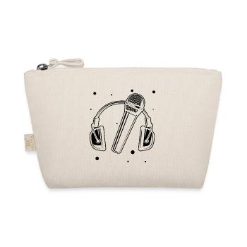 casque microphone scène chanteur musique - Trousse biologique - nature - Devant