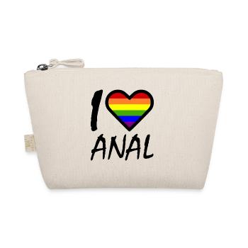 I love anal - Organic Pouch - nature - Front