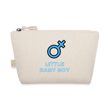 Baby Announcement Pregnancy - Boy - Surprise - Organic Pouch - nature - Front