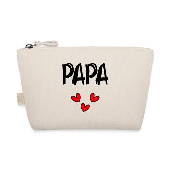 DAD. FATHER'S DAY. HAPPY DADDY'S DAY. HAPPY BIRTHDAY - Organic Pouch - nature - Front