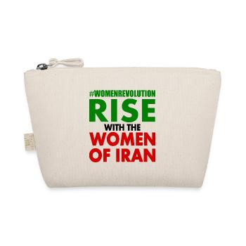 Rise with the women of iran - Organic Pouch - nature - Front