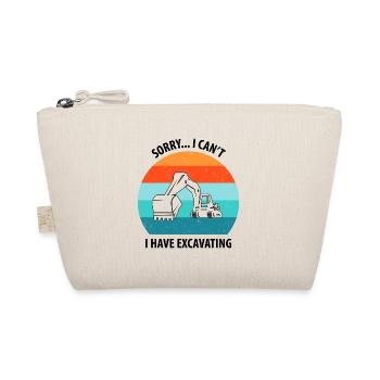 Excavator Excavator Driver Excavator Truck - Organic Pouch - nature - Front