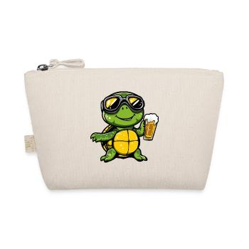 Turtle Après Ski Beer Comic - Organic Pouch - nature - Front