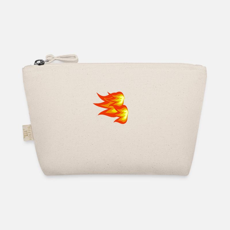 Flammen Feuer - Bio-Täschchen - Natur