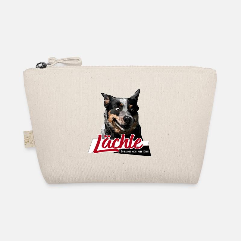 AUSTRALIAN CATTLE DOG Lächle Hundespruch - Bio-Täschchen - Natur
