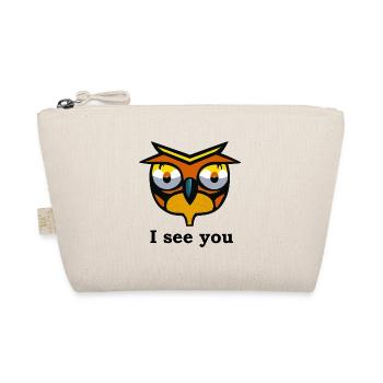 Observing owl - Organic Pouch - nature - Front
