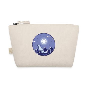 Wolf und Vollmond - Bio-Täschchen - Natur - Vorne