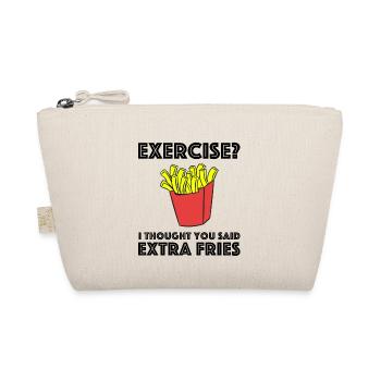 Exercise, I thought you said extra fries - Organic Pouch - nature - Front