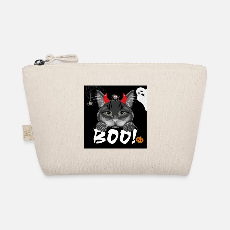Design festif avec un chat noir pour Halloween Trousse biologique