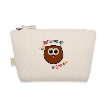 Owl love - Organic Pouch - nature - Front