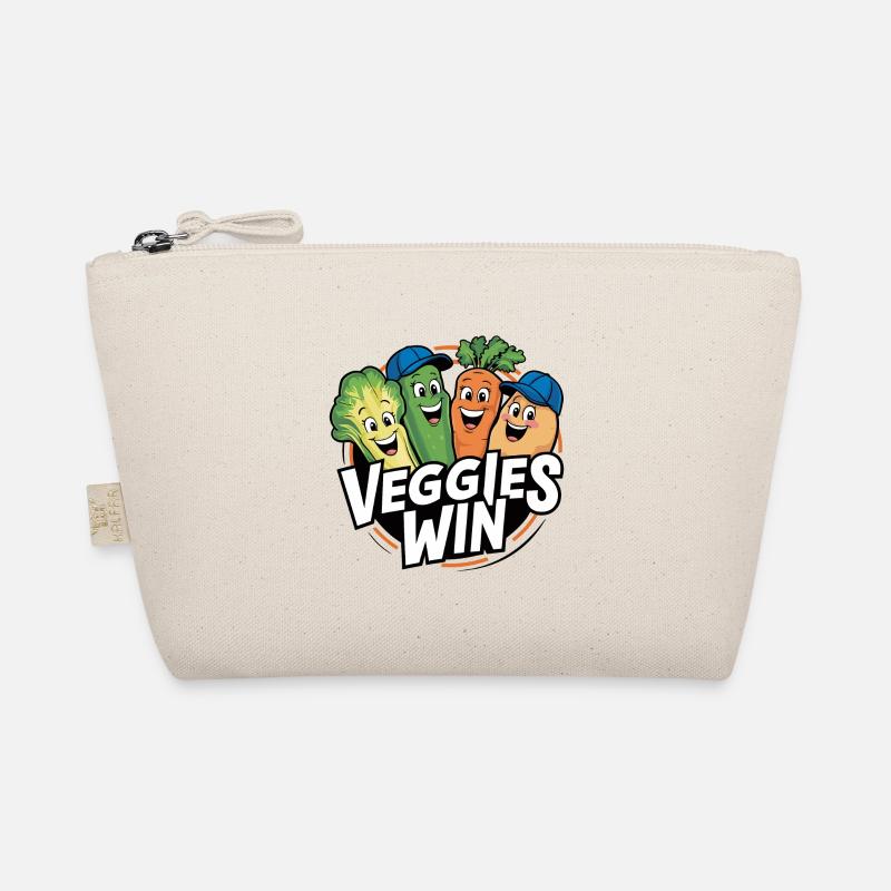 Sustainability Funny vegetables are happy for veggies Organic Pouch