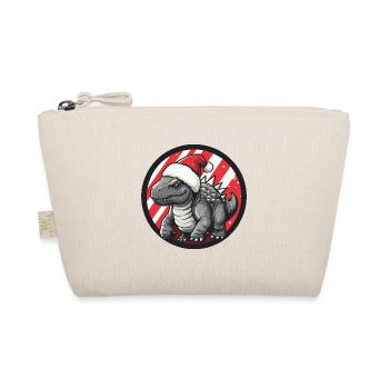 Dinosaur stegosaurus Christmas animal - Organic Pouch - nature - Front