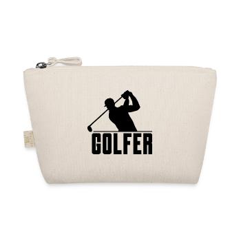Golfer Golfen Golf Golfclub Golfplatz Golfspieler - Bio-Täschchen - Natur - Vorne