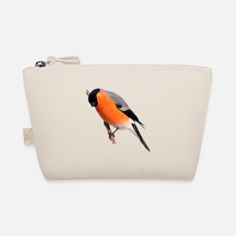 Gimpel Dompfaff sitzt auf Ast Bio-Täschchen