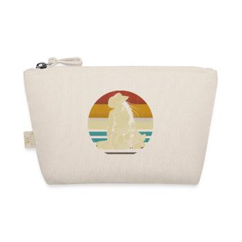 Western Riding Western Rider Horse Cowgirls Retro - Organic Pouch - nature - Front
