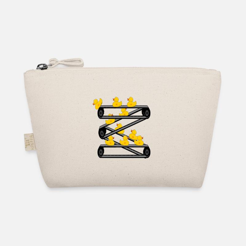 Gummiente Quitscheente Förderband Comic Bio-Täschchen