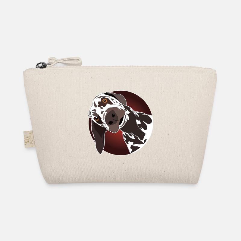 lustiger Dalmatiner Geschenk - Bio-Täschchen - Natur