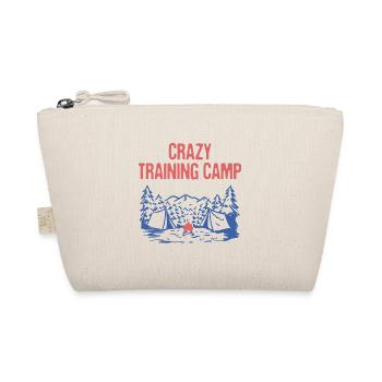Crazy Training Camp Funny Camping Humor Camper - Organic Pouch - nature - Front