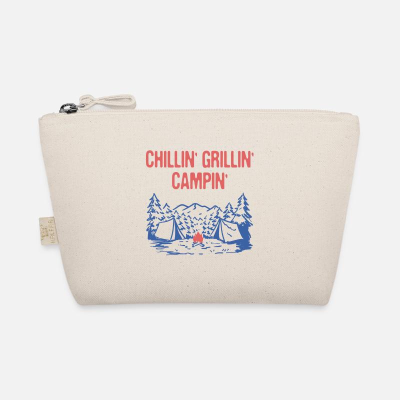 Chillin' Grillin' Campin' Funny Camping Humor Bio-Täschchen