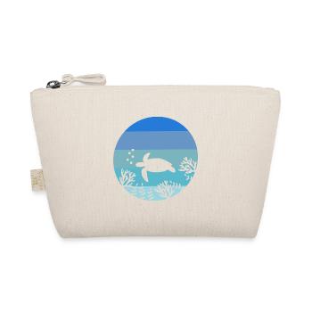 Ocean Animal Lovers Sea Creature Retro Turtle - Organic Pouch - nature - Front