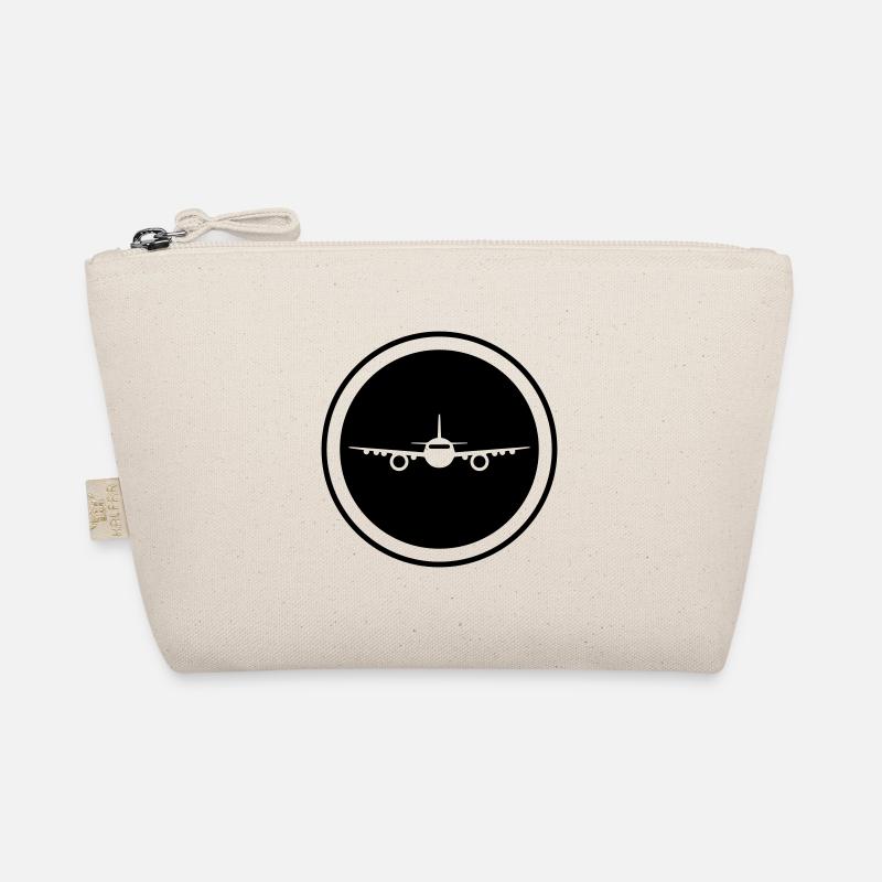 Airplane Icon Organic Pouch