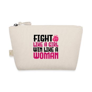 Fight Like A Girl Awareness Month, Cancer - Organic Pouch - nature - Front