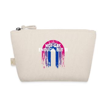 Pas assez gay mais bisexuel LGBTQ Bi Pride - Trousse biologique - nature - Devant