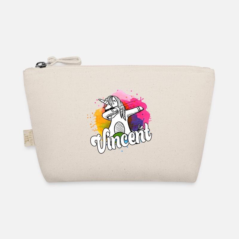 VINCENT - Beau nom de garçon avec une licorne cool Trousse biologique