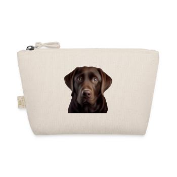 Labrador Retriever, Geschenkidee für Labrador - Bio-Täschchen - Natur - Vorne
