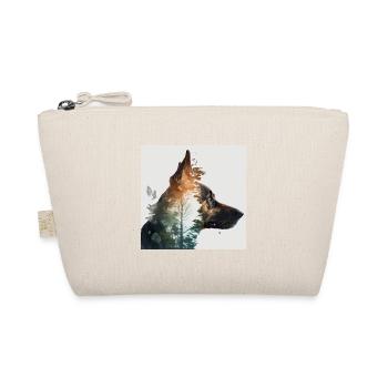 Dog and Nature Double Exposure - Organic Pouch - nature - Front