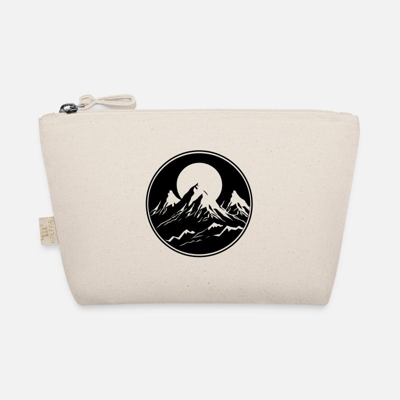 Berge Natur Mountains Silhouette Bio-Täschchen