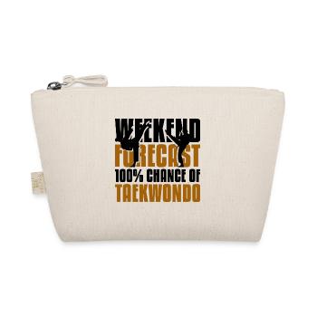 Weekend forecast 100% chance of Taekwondo - Bio-Täschchen - Natur - Vorne