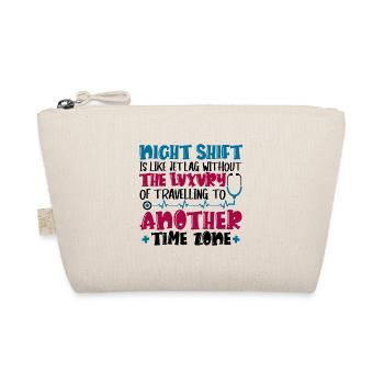 Night Shift is like jet lag - Bio-Täschchen - Natur - Vorne