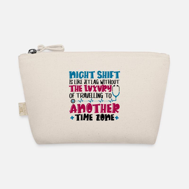 Night Shift is like jet lag - Bio-Täschchen - Natur