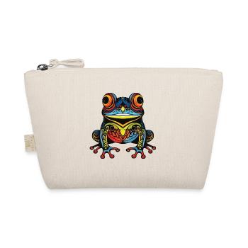 Frosch Portrait - Bio-Täschchen - Natur - Vorne