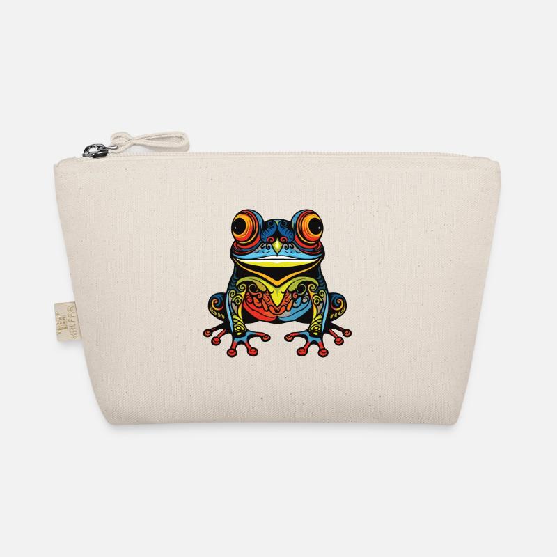 Frosch Portrait Bio-Täschchen