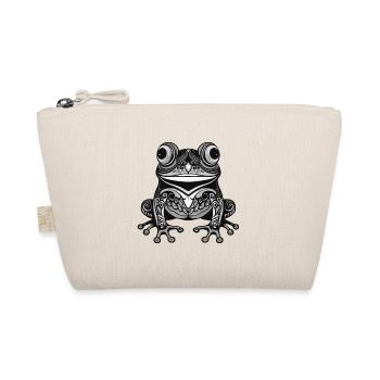 Frosch Portrait Tier - Bio-Täschchen - Natur - Vorne