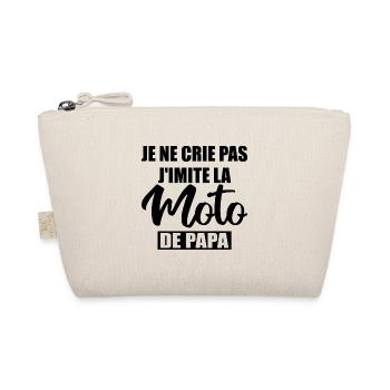 Je Ne Crie Pas J'imite La Moto De Papa Body Bébé - Trousse biologique - nature - Devant