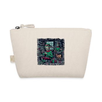 Christmas Gnome Gnome Secret Santa Factory Christmas - Organic Pouch - nature - Front