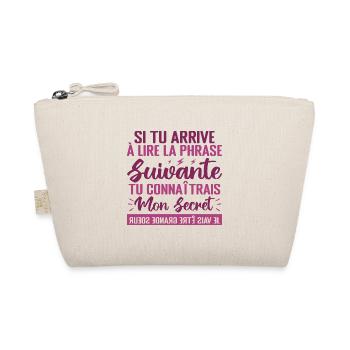 Enfant J'ai un Secret Je Vais être Grande Sœur - Trousse biologique - nature - Devant