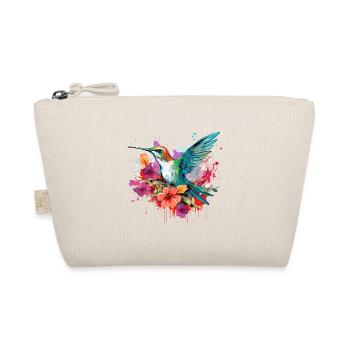 Bunter Kolibri Vogel für Ornithologe - Bio-Täschchen - Natur - Vorne