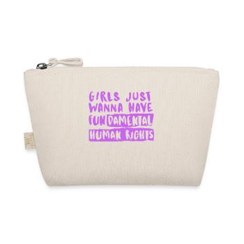 FunDamental Rights purple - Bio-Täschchen - Natur - Vorne