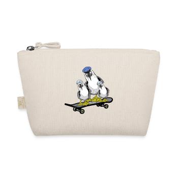 Nordic Seagulls Skater Skateboard Sailors Skate - Organic Pouch - nature - Front