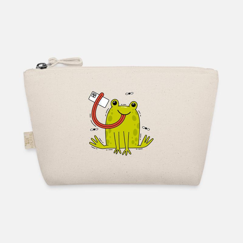 Frosch und Selfie Bio-Täschchen